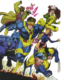Gambit,Rogue,Beast,Cyclops,J.Greyov,Wolverine